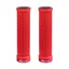 FUNN Holeshot Mountain Bike Grips with Single Sided Locking Clamp in Red